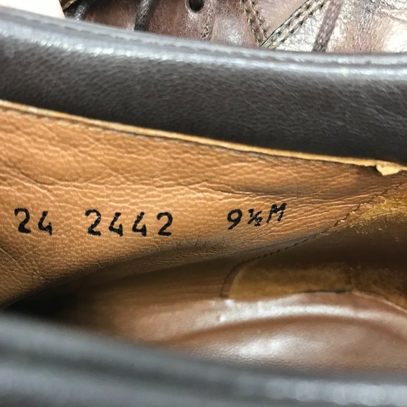 JOHNSTON & MURPHY Domani Brown Leather Chukka Mens Shoe 9.5M Padded Heel Cap Toe main image 6
